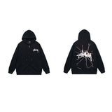Stussy Hoodie Zip-Up Cardigan Fleece Hooded Sweater