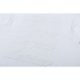 We11 Done T Shirts Letter Embossed Summer Short Sleeve Men and Women Same Style