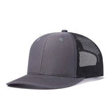 Trendy flat brimmed hat summer mesh breathable