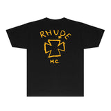 Rhude T Shirts Printed Trendy Pure Cotton