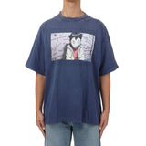 Men Vintage T-Shirts Saint Michael  Co-branded Anime "PLUTO"