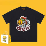 Drew T Shirts Ninja Turtle Loose Short Sleeve