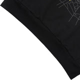 Sp5der Hoodie Cobweb Puff Print Pure Cotton
