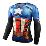 Marvel T Shirt Summer Long-Sleeve Quick Drying Clothes Tights