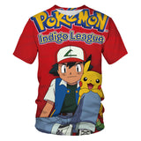 Men and Women Pokemon Pikachu T Shirt Anime Elf Baby 3D Digital Printing