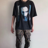 Marilyn Manson T Shirt Gothic Style Goth Short Sleeve T-shirt Loose Cotton Men and Women