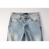 Purple Brand Jeans Pure Cotton High Street Trend #9101