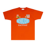 Rhude T Shirts Printed Trendy Pure Cotton