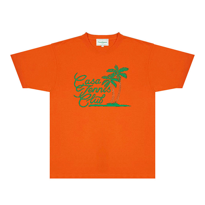 Casablanca T Shirts Fashion Print Street