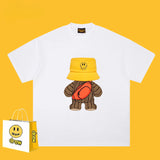 Drew T Shirts Teddy Bear Smiley Printed T-shirt