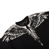 Marcelo Burlon T Shirt MB Imperceptible White Wings Printing Cotton Men and Women Same Style