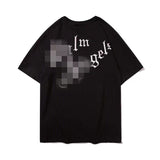 Palm Angels T Shirts Palm Angels Love Flame Short Sleeve Men's Loose T-shirt