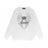 Amiri Long Sleeved Shirt Printed Trendy Pure Cotton