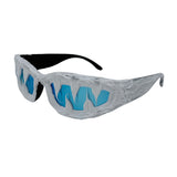 Trendy punk glasses dark style
