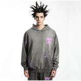 Mens Vintage T-Shirts Saint Michael Washing vintage Loose Hooded Sweater Hoodie