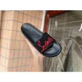 Louboutin-style red bottom shoes wind clmen's slippers red bottom non-slipabrasion resistant breathable fashiontrendy men's shoes hot style