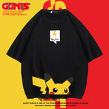 Men and Women Pokemon Pikachu T Shirt Pikachu Short Sleeve T-shirt for Men