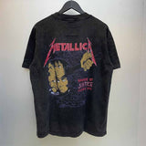 SAINT MICHAEL Vintage T Shirt Metallica And Justice for All Justin Bieber Direct Injection Short Sleeve