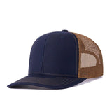 Trendy flat brimmed hat summer mesh breathable