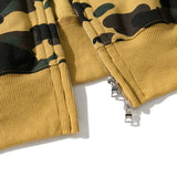 Bathing Ape Hoodie Shark Under the Stars Hooded Cardigan Zip Double Hat Camo Sweater Jacket