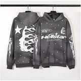 Hellstar Hoodie Loose Retro Distressed Words