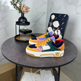 Louboutin-style red bottom shoes cl men's shoes rivets gz red bottom shoes thick sole sports casual luxury classy sneakers genuine leather light