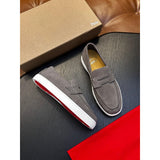 Louboutin-style red bottom shoes cl red bottom shoes mencasual loafers genuine leather slip-on loafers fashioneasiest for matchcasual shoes