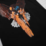 C.e t shirts eagle letter pattern round neck pullover short sleeve men and women