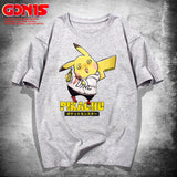 Men and Women Pokemon Pikachu T Shirt Pikachu Joint Name Short Sleeve T-shirt