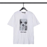 Palm Angels T Shirts Angel Print Short Sleeve T-shirt Men Hip Hop Loose