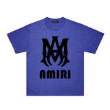 Amiri Washed Distressed T Shirt Printed Trendy Pure Cotton