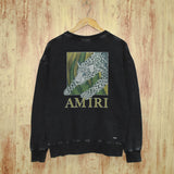 Amiri Distressed Sweatshirt Printed Trendy Pure Cotton