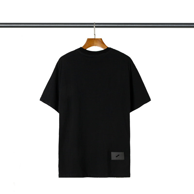 We11 Done T Shirts Collarless Teen Cotton Loose Heart Pattern