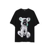 We11 Done T Shirts Violent Bear Pattern Loose Men and Women Same Style