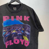SAINT MICHAEL Vintage T Shirt PSYCHO21 PINK FLOYD ROCK Vintage Printed Short Sleeve
