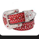 Hip-hop punk rhinestone belt y2k style wide version