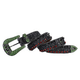 Hip-hop punk rhinestone belt baita man