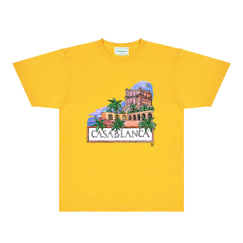 Casablanca T Shirts Fashion Print Street