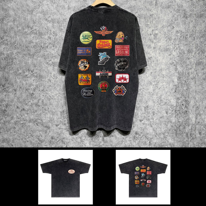 Amiri washed t-shirt multi-chapter short sleeves