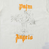 Palm Angels T Shirts Vintage Statue Stream Lacquer Foam Letter Short Sleeve T-Shirt