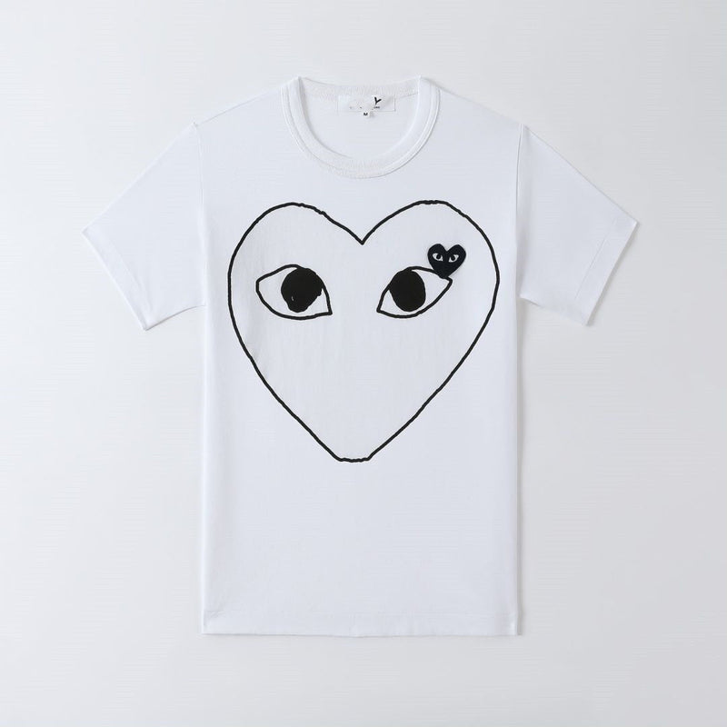 CDG Be Kind T Shirt Cotton Short Sleeve Printed Line Embroidery Love T-shirt