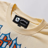Godspeed T Shirts Star Shock Skull Print Cotton Casual Short Sleeve Men and Women