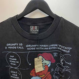 SAINT MICHAEL Vintage T Shirt Vintage Cartoon Print Short Sleeve