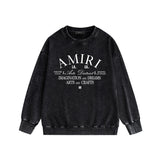 Amiri Distressed Sweatshirt Printed Trendy Pure Cotton