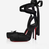 Louboutin-style red bottom shoes high version clbest sellingfrench one-strap sandals socialite elegant rhinestone sexy red bottom high heels open toe high heels