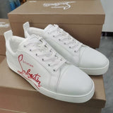 Louboutin-style red bottom shoes export europe station cl red bottom shoes electric embroidery low top high top men's shoes red bottom couple trendy rivets casualtie back