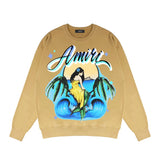 Amiri Sweatshirt Printed Trendy Pure Cotton