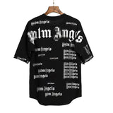 Palm Angels T Shirts Angel Full Printed Letter Print Short-Sleeve T-shirt