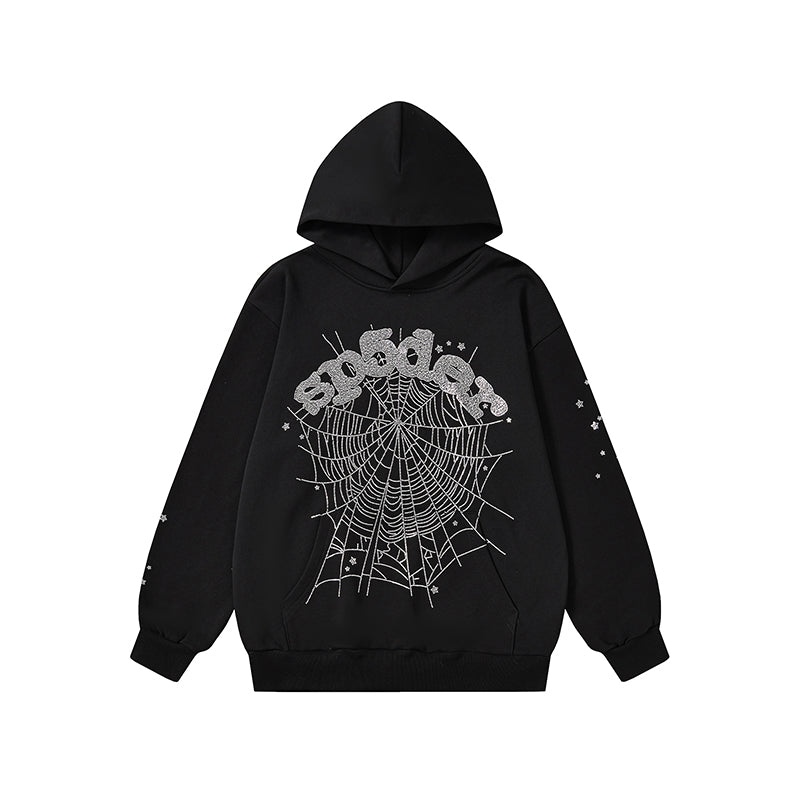 Sp5der Hoodie Rhinestones