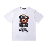 We11 Done T Shirt Sunglasses Bear Pattern Men's and Women's Same Casual